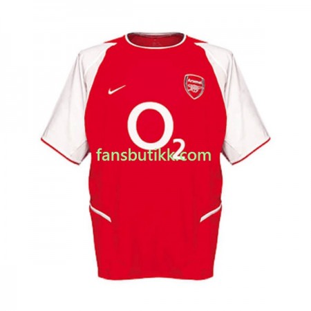 Fotballdrakt Arsenal Retro Hjemmetrøye 2002 Kortermet